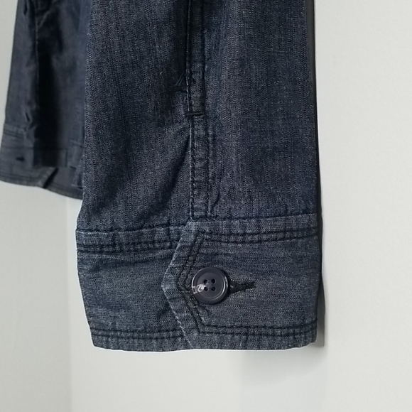 St Johns Bay Cinch Waist Jean Jacket Size Large - Picture 4 of 7